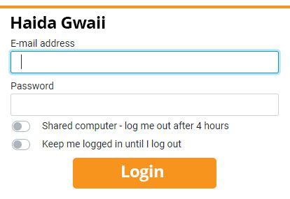 Haida Gwaii Webmail login