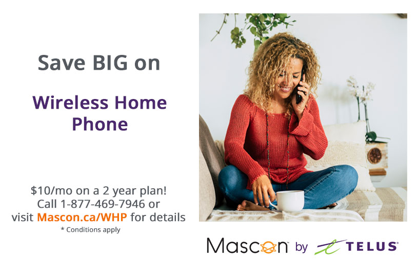 Get TELUS Wireless Home Phone for $10! 